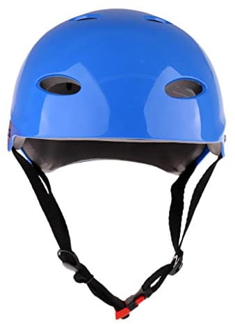 Casque de sécurité pour sports nautiques pour wakeboard, kayak, canoë, bateau, dérive, voile, taille M, bleu