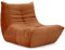 Vesgantti Togo Fireside Lounge Chair, Soft Suede, Premium Foam, Lazy Floor Sofa Couch, Corner Bean Bag, Brown Armless Accent Chair for Living Room, Office