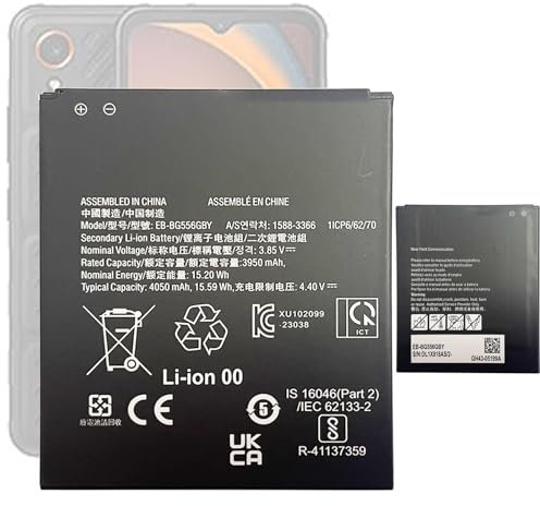 Aousavo EB-BG556GBY Batterie de rechange compatible avec Sam-Sung Galaxy Xcover 7 G556B