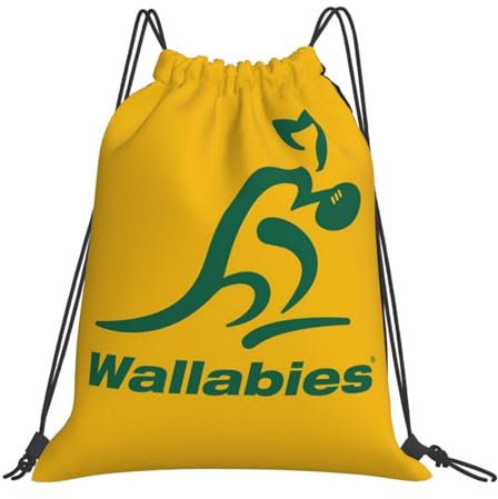 HFGAASSH Brusttasche Australien Rugby Wallabies Rucks?cke Kordelzug Taschen Kordelzug Bundle Tasche Verschiedenes Tasche Buch Taschen Für Mann Frau Schule Urlaub Sport Geschenke