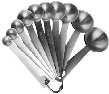 Zerodeko Stainless Steel Baking Measuring Spoon Spoon Scale for Accurate Measuring for Kitchen Cooking and Baking