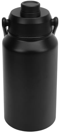 XUMIUZIY Triple Insulated 2.3L Water Bottle Stainless Steel Vacuum Cup for Sports Gym Fitness, Thermal Mug Keep Cold 48H Hot 24H (Black)