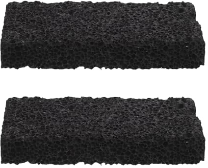 HOOTNEE 2 Stück 2 Stück Aromatherapie Diffusor aus Schwarzem Lavastein Natürlicher Duftstein 10X5X1,5cm Poröser Aromastein für Ätherische Öle Diffusor für Zuhause Büro Yoga und Reisen