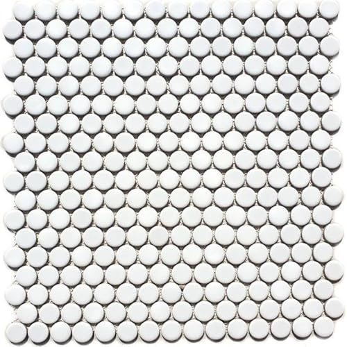 Carrelage mosaïque en céramique blanc brillant pour sol, mur, salle de bain, WC, douche, cuisine, revêtement de comptoir, revêtement de baignoire