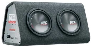 Caisson de grave - MTX AUDIO - Actif reflex avec double subwoofers 20cm - Ampli Classe-D 240Wrms - Filtre actif - Télécommande