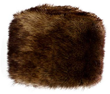 Bestgift Damen Kunstpelz Fellmütze Kunstpelz Mädchen Einfarbig Russische Mütze Braun L