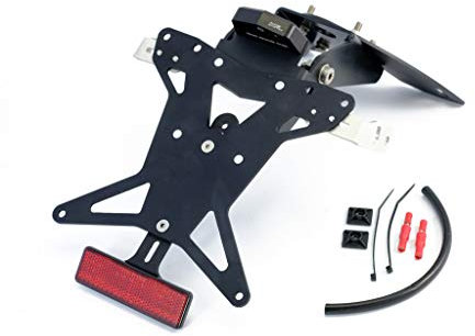 MG Biketec Kurzes Heck - Kennzeichenträger – Kennzeichenhalter geeignet für KTM Duke 125/200/390 ab 2017-2023 (172x167mm)