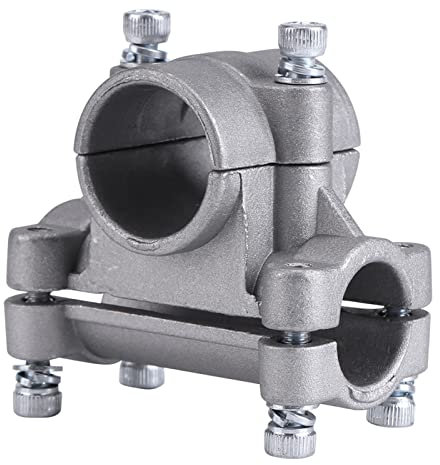 OUKENS Griff-Halterung Für Rasentrimmer, 26/28 mm Griffhalter Fix Bracket Clamp, Griff Aus Aluminiumlegierung Für Motorsense Freischneide Rasentrimmer Griff Halterung(28mm)