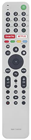 AULCMEET RMF-TX600E VOICE Replaced Remote Control Compatible with Sony 4K OLED Smart TV KD-55A85 KD-65A85 KD-55AG9 KD-65AG9 KD-43XH9196 KD-49XH8005 KD-49XH8077 KD-49XH8096 KD-49XH8505 KD-49XH8577
