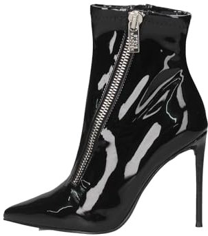 Steve Madden TRONCHETTO VERNICE con CERNIERA tacco 10 cm -