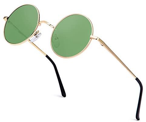 ANYLUV Sonnenbrille Herren Polarisiert, Runde Sonnenbrille Herren Damen Klassische mit UV-Schutz
