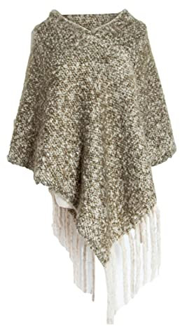 Skcess Winterschal Damen Grün, Damen Schal Elegant Polyester Kreis-Garn-Schal Scarf Winter 75X68CM(30X27In)