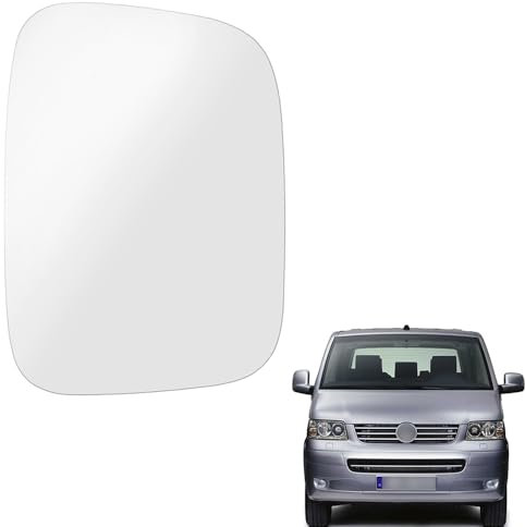 Ruolin Spiegelglas Rechts, Außenspiegel Glas Ersatz Spiegelglas Beheizbar Rechts Kompatibel mit T5 2003-2009, Kompatibel mit Caddy 2004-2010