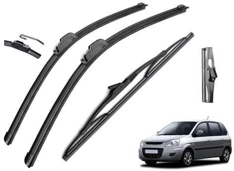 DVOLTS Wischer Scheibenwischer Für Hyundai Matrix 2001-2010 Vorne Hinten Wischer Klingen Pinsel Cutter Zubehör J Haken