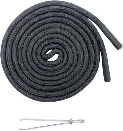 Renyiz Kordel für Jogginghose, Kordel für Hoodie,Hosenband Kordelzug 160cm und Durchziehnadel, Ersatz Kordelanten für Jogginghosen, Hoodies, Sweatshirts, Badehosen, Einkaufstaschen,Gray