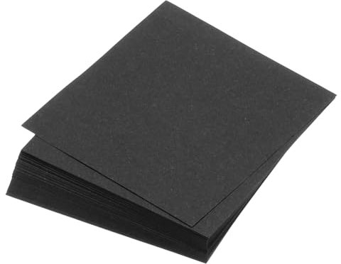 QUARKZMAN 100 Blatt Origami-Papier beidseitig schwarz 7,5 x 7,5 cm 70 g/m² quadratisches Faltblatt für Kunsthandwerk, Anfänger, Geschenkdekoration