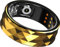 Smart Ring Android Smartringe für Damen Herren Fitness Tracker Ring Herzfrequenzmessung iOS Smartring Schlaftracker Fitness Ring Tracker Finger Gesundheits Tracker Schrittzähler Kalorien Gold