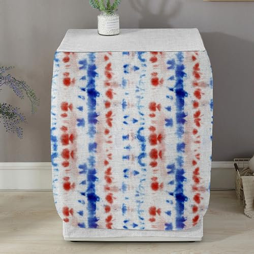 Highdi Grafiti Funda de Lavadora Cubierta Exterior,Adapta a la Mayoría de Lavadoras y Secadoras de Carga Frontal Protector Solar a Prueba de Polvo (Tie-Dye 5,L Capacidad 10.5~12 KG)