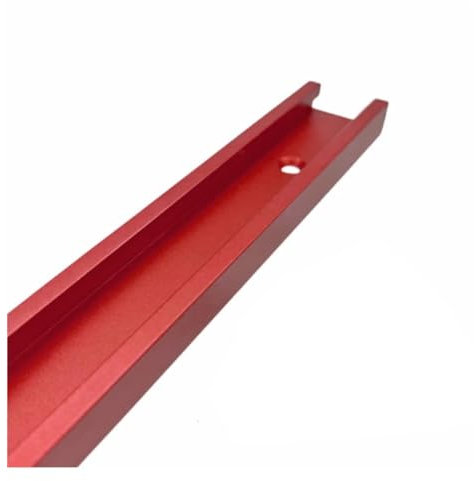 Woodworking Table Fence and T-Tracks Aluminum Miter Track T-Slot T Fixture for Workbench Router Table Tools(T30 Red Track,800mm)