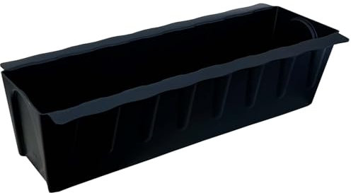 Hossi's Wholesale 2 Euro-Paletten Blumenkästen-Einsätze | 37,3cm Schwarz | Pflanzkasten für Europalette Palette | Balkonkasten | Blumentopf | aus stabilen Kunststoff | Made in Germany