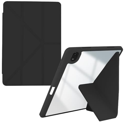 Funda protectora Compatible con OPPO Realme Pad Mini 8.7 Funda Compatible with Tablet Inteligente, Funda Protectora Delgada en Folio, Funda de Cuero TPU con visualización en múltiples ángulos, Encendi