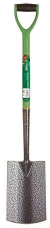 Heavy Duty Garden Spade Carbon Steel Border Digging Spade Garden Spade with D-Handle Durable Gardening Hand Tool Digging Spades Heavy Duty for Soil Edging Planting & Landscaping Spades for Gardening
