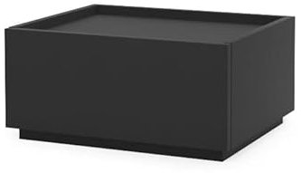 WOTZOV Mesitas de Noche Sencillas, Armario de Almacenamiento Combinado para Dormitorio, Armario de Esquina de Madera para el hogar, mesita de Noche, Mueble Auxiliar para TV, Mes，Single Black