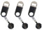 Abrebotellas de cerveza plano retráctil con clip para cinturón para camareros, camarero (negro, paquete de 3)