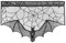 Halloween Kamin Tuch Fledermaus Spinnennetz Spitze Ofen Tuch für Wohnzimmer Kamin (schwarz)