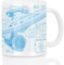 style3 NCC-1701 Blaupause Motivtasse christopher pike trek trekkie star