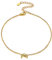 Bracelet de Cheville Femme Or Argent Personnalisable Chaîne Cheville Lune Lettre Gravé Bijoux pour Vacance