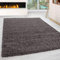 HomebyHome Shaggy Teppich Läufer Flur 60x110 cm - Shaggy Teppich Hochflor Taupe Extra Weich und Flauschig - Bettvorleger Teppiche für Schlafzimmer - Waschbarer Küchenläufer - Carpet, Halı, Kilim