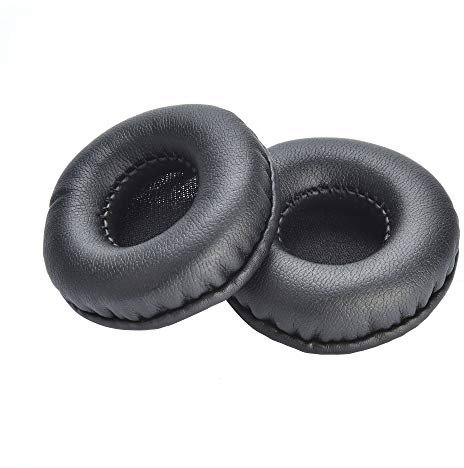Yizhet 1 Paio Cuscinetti Cuffie 80mm / 3,15 Pollici Padiglioni Cuffie 8cm Cuscinetti di Ricambio Universale Compatibile con Sony Sennheiser in Pelle Proteica e Spugna
