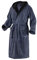 Mount Swiss Bademantel Damen Herren ARBON mit Kapuze aus edler Baumwolle I Morgenmantel flauschig I Frottee Farbe: anthrazit, Grösse: XL