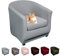 Lydevo Housse pour Fauteuil Cabriolet 2 Pieces Housse de Fauteuil Extensible avec Taie d'oreiller Revêtement de Fauteuil Club Chesterfield Lavable Universel Couverture de Fauteuil,Gris Clair