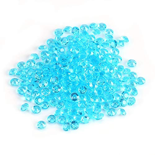 1000 Pz/Borsa Trasparente Perline Acriliche, 4.5mm Acrilici Strass,Cristalli Trasparenti da spargere su tavoli Nuziali per Decorazioni da Tavolo Vaso Filler Wedding Party San Valentin Decor(Blu