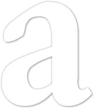 Buchstaben-Aufkleber a in weiß I Serifen I Höhe 5 cm I selbstklebende Haus-Nummer Ergänzung, Buchstabe zum Aufkleben für Außen, Briefkasten, Tür I wetterfest I kfz462a