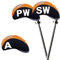 10 Pcs Golf Club Iron Head Covers Protector Headcover with window Set in Orange