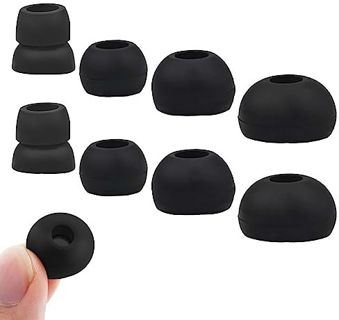 8 Pcs Silicone Earbuds Replacement Tips,Earphone Eartips Replacement by Dr dre Powerbeats Pro Wireless Stereo Headphones,Earphone Tips Noise Isolation Cover Caps Silicone for Earphones,4 Sizes