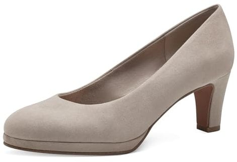 MARCO TOZZI Damen Pumps mit Trichterabsatz Vegan, Beige (Dune), 40 EU