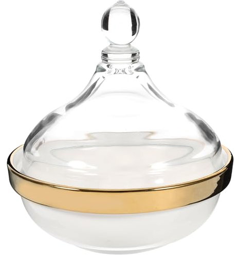 Kichvoe Bol À Dessert en Céramique avec Couvercle en Verre Bol À Pudding Ramequin Salade De Fruits Bol À Crème Glacée pour De La Maison
