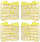 4 Pack 16.5 Extra Large Gift Bags with Tissue Paper for Mother's Day, Birthday Party Presents Any Occasions (Yellow)