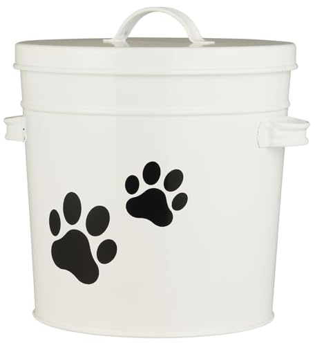 IB Laursen Metal Pet Food Container with Lid