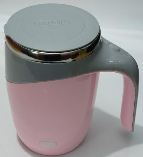 Self Stirring Mug,Rechargeable Automatic Magnetic Self Stirring Coffee Mug,Rotating Home Office Travel Mixing Cup, for Coffee, Chocolate, Milk, Protein,Cocoa Etc, for Office, School, Gym, Gift, Pink