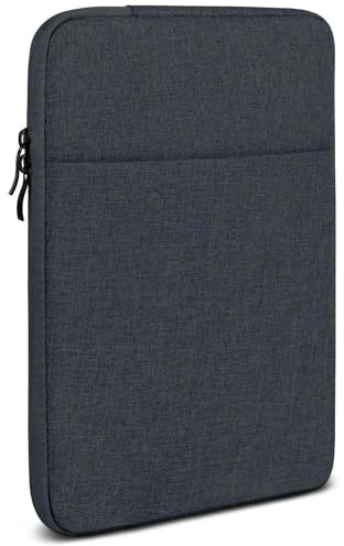 moex Tablet Hülle für Lenovo Tab P11 (2. Gen.) Tasche mit Reißverschluss und Fach für Zubehör, Nylon Stoff Sleeve weich Gepolstert, Schutzhülle Minimalistisch Dash Case, Anthrazit
