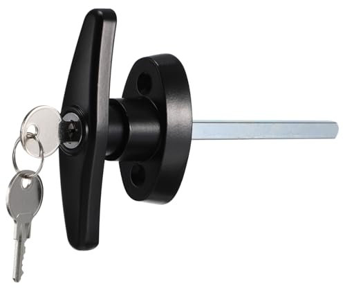 Hoement Handle Lock Cam Latch Garage Door Lock Universal Replacement Hardware Locking Lock for Door Doorlock Barn Door Lock Doorknobs Lock for Shed Door Lock Locking Shed Door Handle