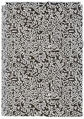 Grupo Erik - Chemise Cartonnée A4 Keith Haring | Chemise à Rabats Rigide | Pochette Cartonnée 24 x 34 cm | Fournitures Scolaires, Fournitures de Bureau