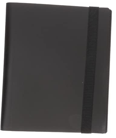 ORFOFE Sammelkarten Album mit 4-fach Design für 160 Karten und Zuverlässiges Pp Material Elegantes Schwarzes Kartenaufbewahrungsalbum für Sammler