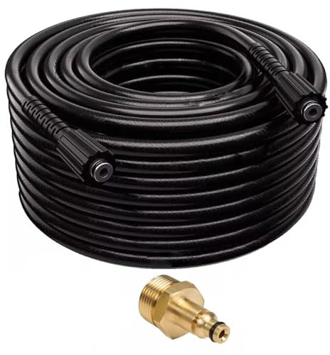 M&M Smartek Tuyau haute pression 8 m M22 x 1,5 IG + adaptateur pour Bosch, AR et Black & Decker M22 x 1,5, mandrin de 15 mm et mandrin de 14 mm