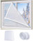 45 x 60 cm Fenster-Isolier-Set, wärmeisolierter Vorhang, Innen-Terrassentür und Fenster, Isolierfolie, Plane, winddicht, wasserdicht, Kälteschutz, wiederverwendbar, anpassbar